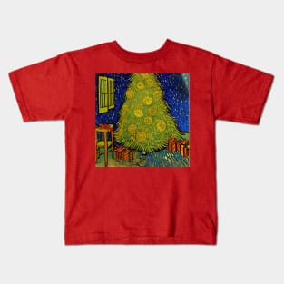 Christmas - Van Gogh Style Kids T-Shirt